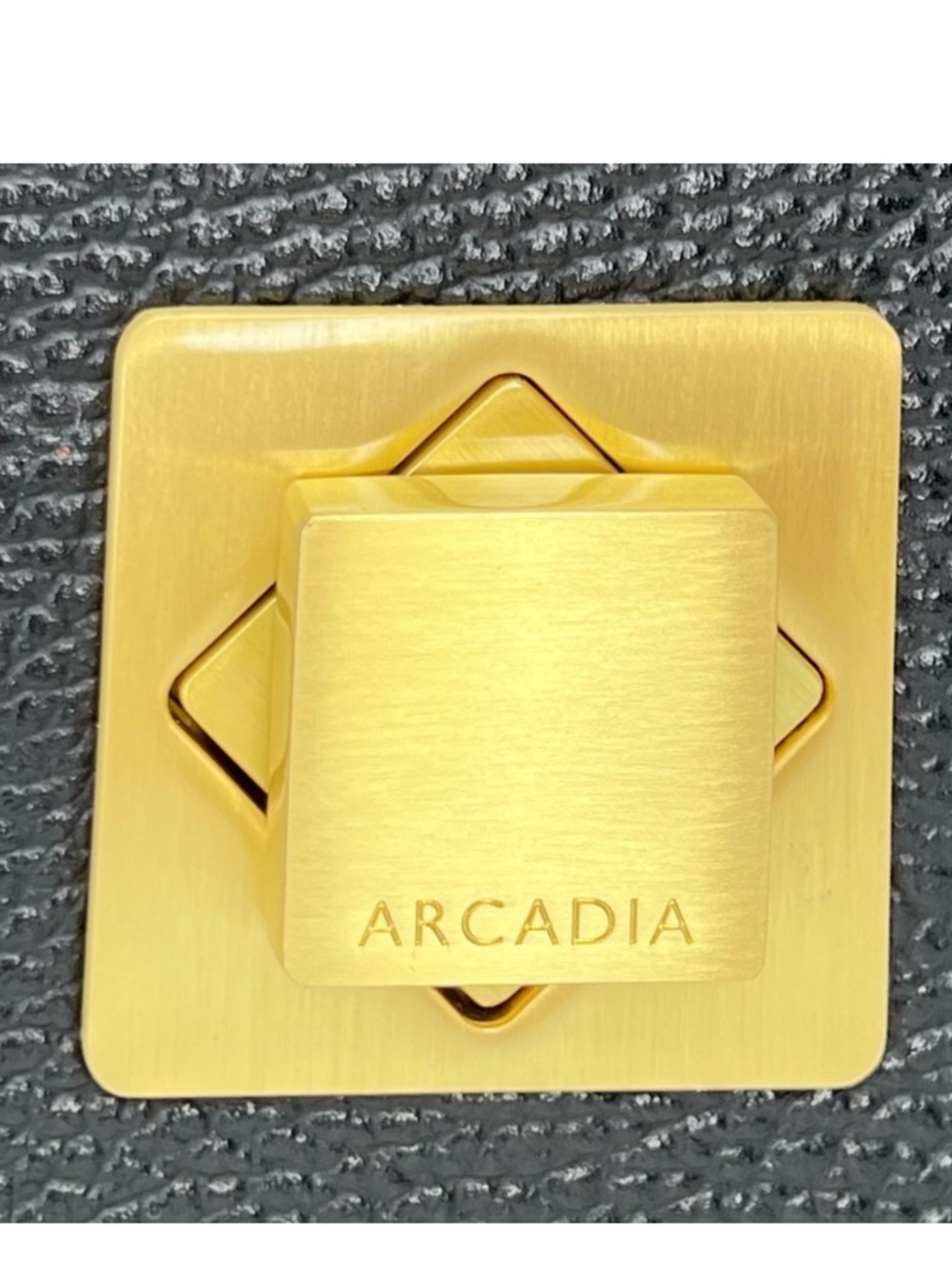 Arcadia Trapeze Medium Crossbody Black Pebbled Leather Handbag Satchel New NWT - Picture 7 of 13